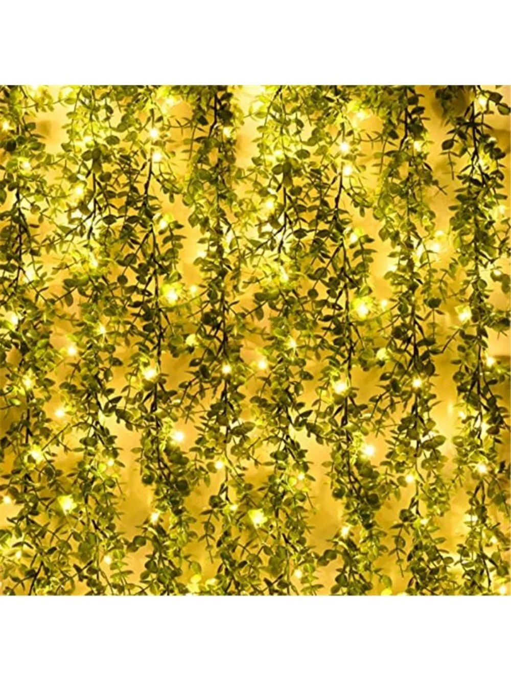 Artificial Eucalyptus Garland LED Lights Faux Greenery Vine Wedding Decor 2 Pack